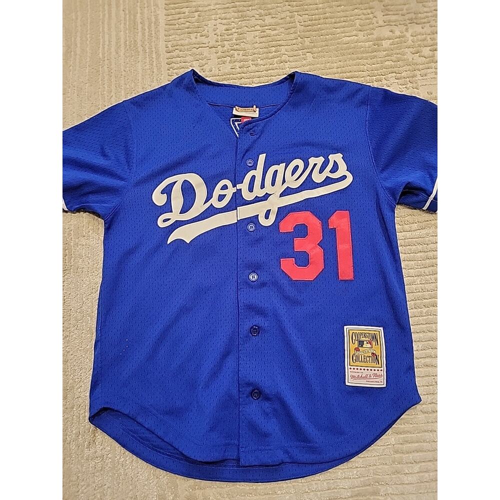 Mitchell & Ness Mike Piazza Los Angeles Dodgers Jersey Baseball Mens Medium - Picture 2 of 11